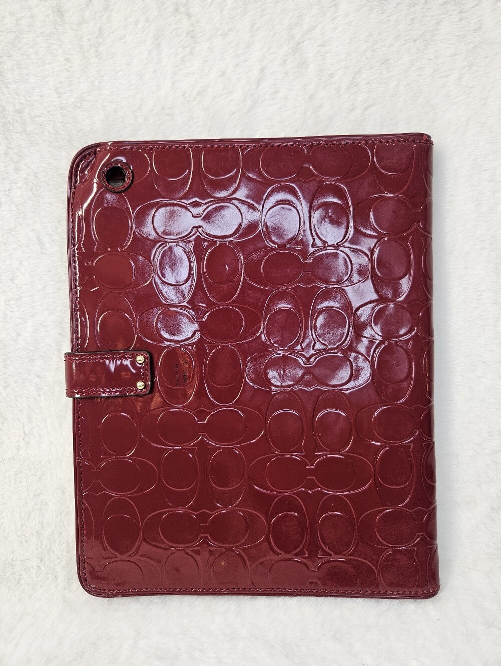 NWT Coach Red Patent Leather iPad Case - Picture 2 of 6